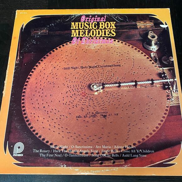 Various Artists Original Music Box Melodies Of Christmas LP Vinyl Record Album - Picture 1 of 6